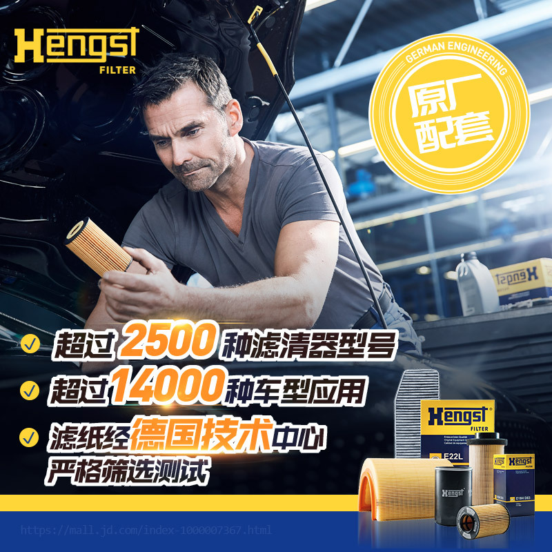 汉格斯特(hengst)空气滤E1399L适配第9代雅阁3.0L