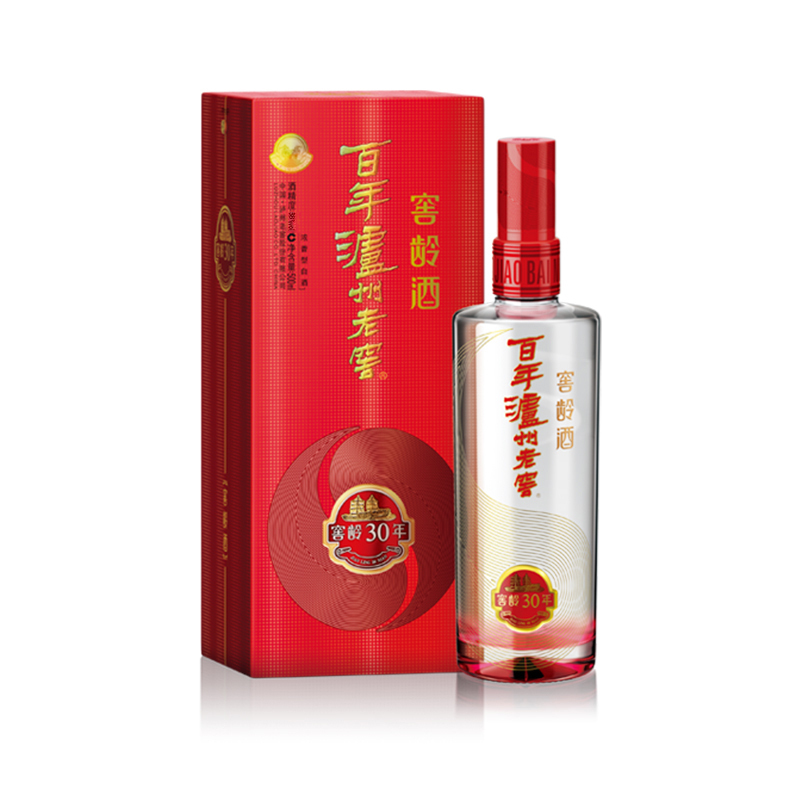 泸州老窖 百年老窖 窖龄30年 38度500ml*6瓶浓香型白酒 整箱