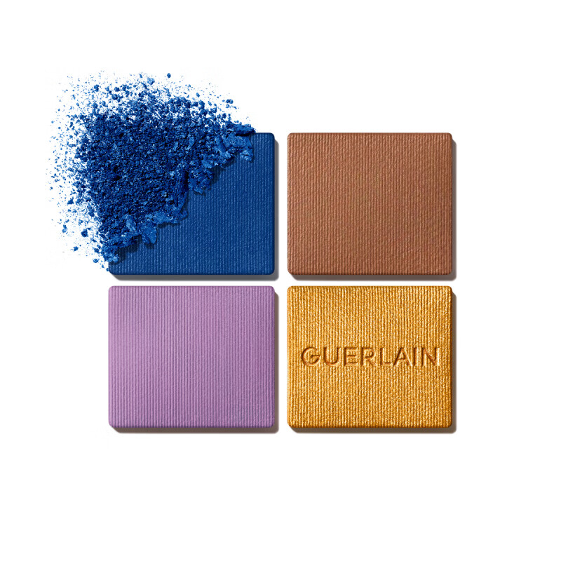 娇兰(Guerlain)鎏金四色眼影 518(丹宁花镜)高清大图