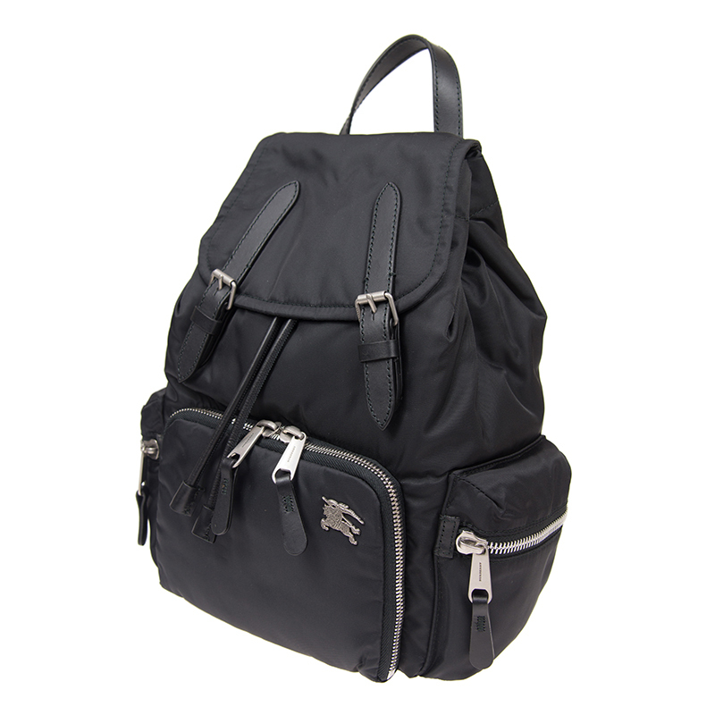 直营博柏利burberryrucksack中号尼龙拼皮男女通用女士双肩包巴宝莉