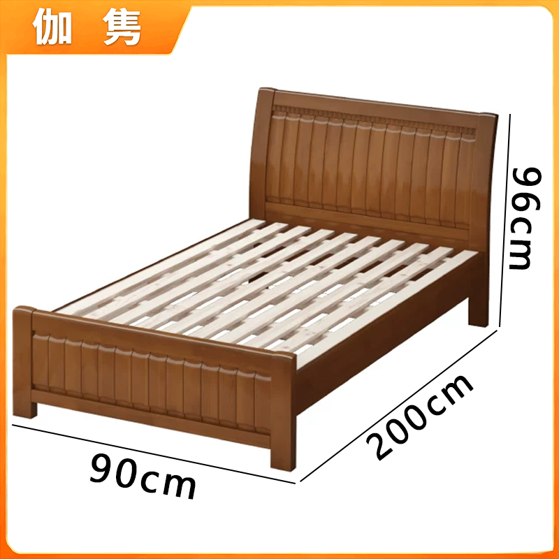 伽隽 木床 90cm 张高清大图
