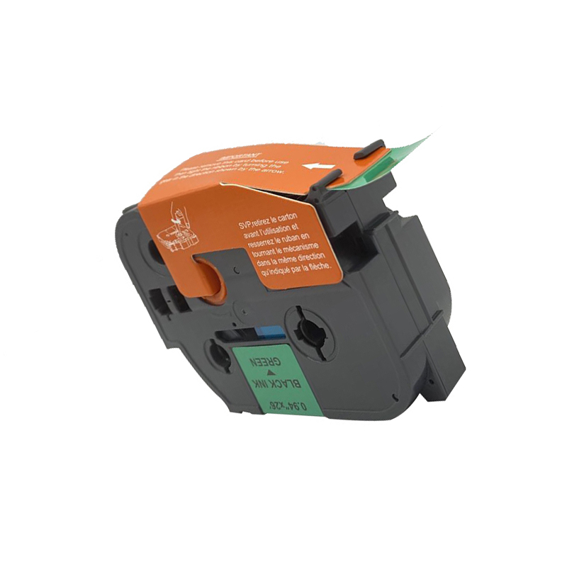 扬帆耐立(YFHC) TZ-761标签色带(绿底黑字/36mm) 适用兄弟热转印标签机