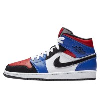 Air Jordan 1 Mid TOP3 AJ1鸳鸯拼接黑红脚趾554724-124 554724-124 41