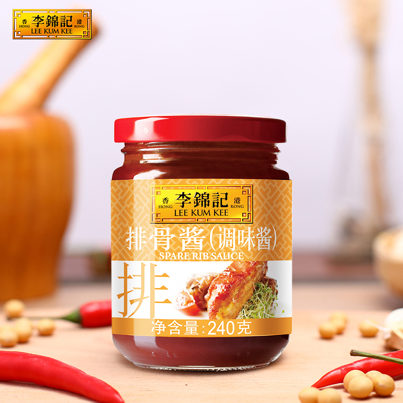 李锦记排骨酱240g*2 0添加防腐剂 排骨年糕 海鲜烧烤 腌焖炒炖调味酱高清大图