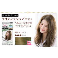 KAO花王Prettia染发剂 日本原装 黑发专用泡沫染发剂英国优雅灰棕染发膏108g