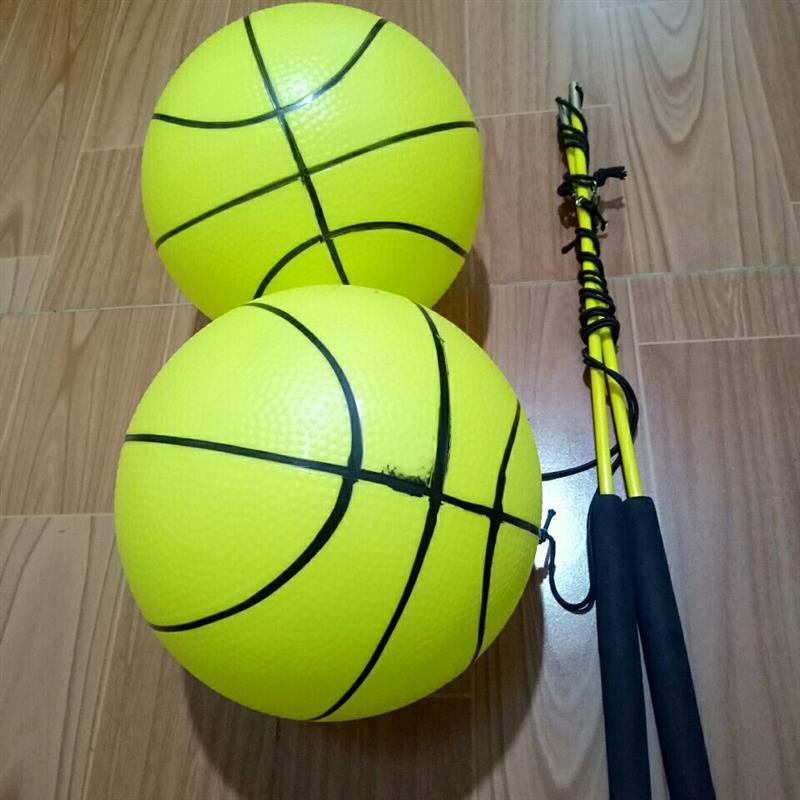 新款7寸充气广场健身甩甩球中老年儿童锻炼身体手甩弹力球