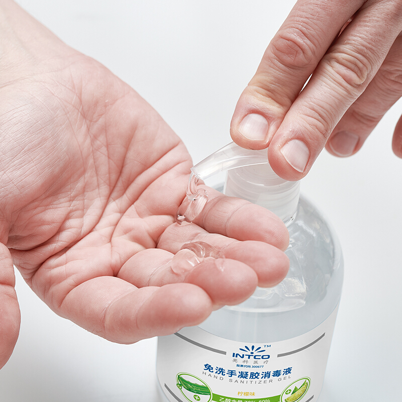 英科医疗 免手洗凝胶洗手液消毒液 酒精含量75% 抑菌杀菌消毒 500ml/瓶