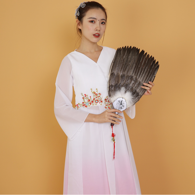 羽毛扇子诸葛亮孔雀扇舞蹈儿童蒲扇夏季宝宝扇大号孔明扇鹅毛扇子 三维工匠 诸葛黑三层高清大图