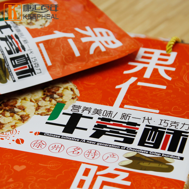 康汇百年小牛e族果仁脆巧克力牛蒡酥燕麦酥健康饼干营养代餐礼盒468g