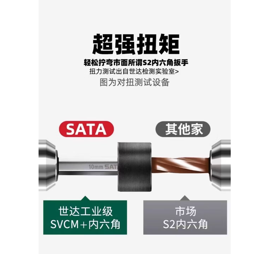 世达 09105 球头(加长)9件内六角扳手套装高清大图