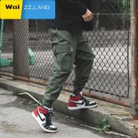 WaiZZins男士工装裤长裤男宽松小脚韩版潮流哈伦裤束脚休闲裤子男