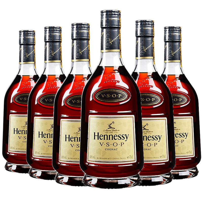 40度法国轩尼诗hennessyvsop干邑白兰地700ml6瓶装1919酒类直供