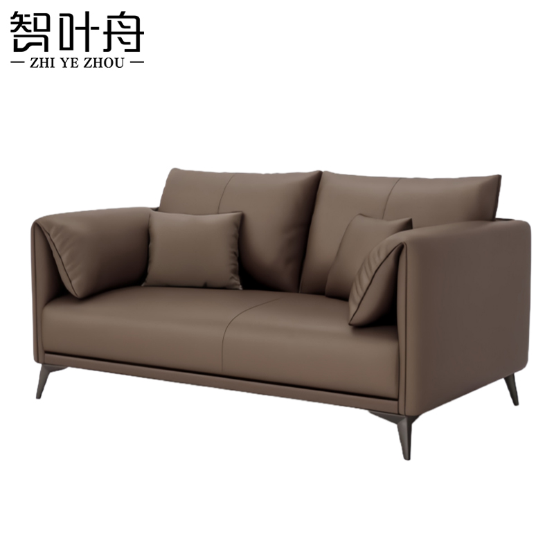 智叶舟会议沙发双人位150*85*85cm张高清大图