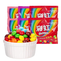 箭牌彩虹糖9g*10包小包散装软糖果儿童休闲分享零食品喜糖批发水果糖(口味随机)