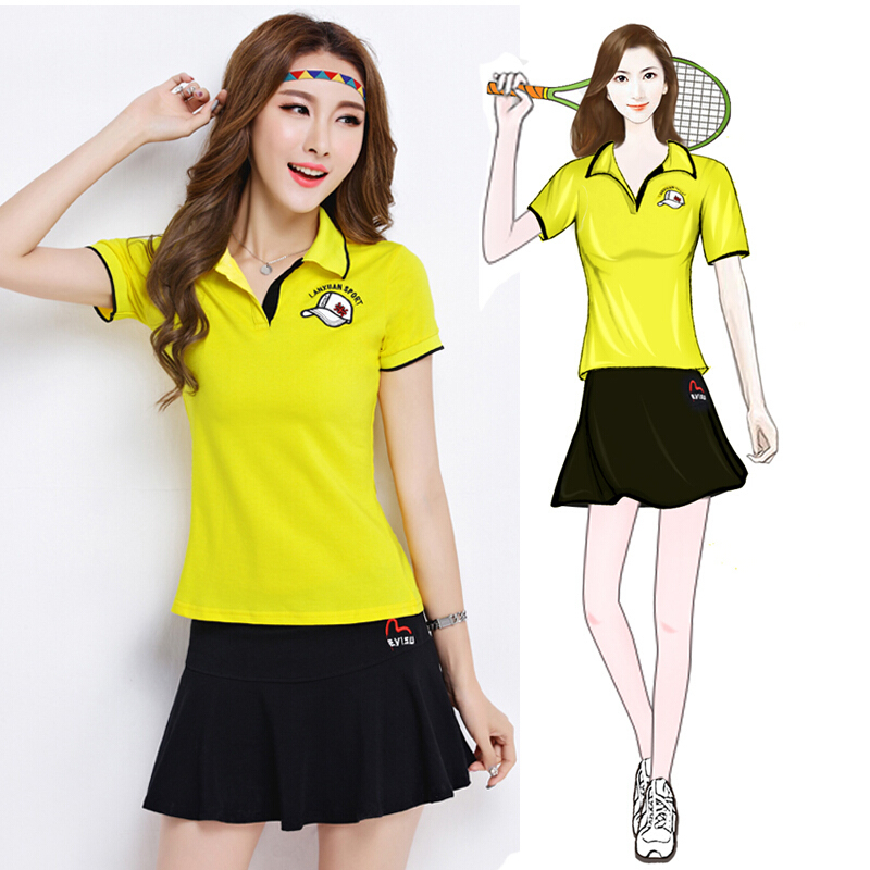 幼儿园教师园服夏季老师服装工作服广场舞运动短裙网球裙套装女裤