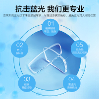 普莱斯(Pulais)1.56防蓝光镜片 防辐射眼镜镜片非球面镜片 单镜片 免费配镜 请联系在线客服（定制镜除外）