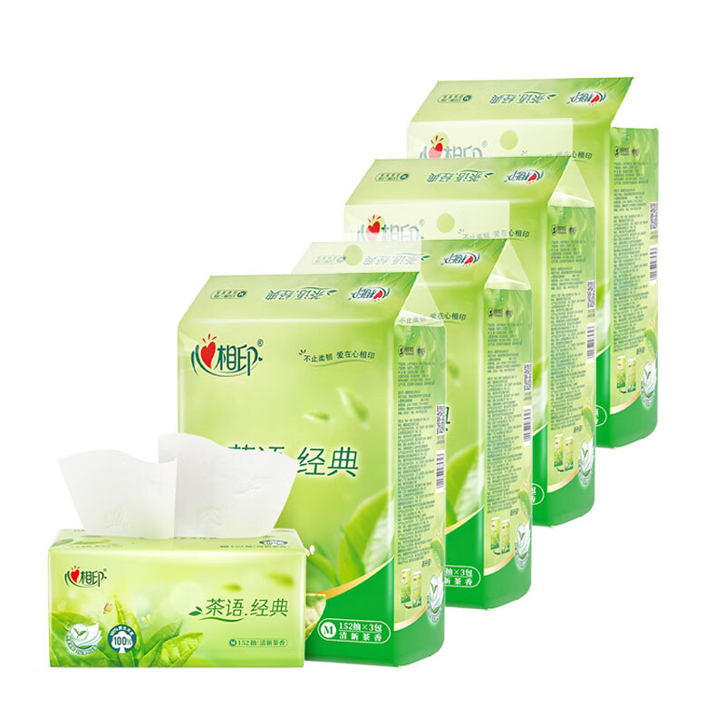 心相印牌纸面巾 168mm*210mm/152抽/包
