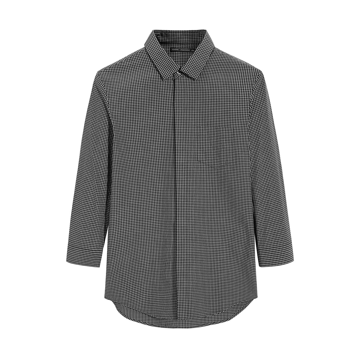 太平鸟男装灰色男士商务休闲牛津纺别致刺绣青年长袖衬衫男潮衬衣视频