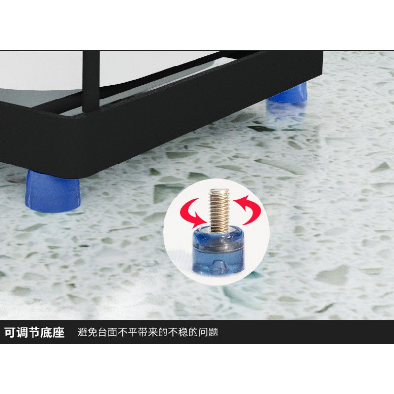 不锈钢刀架厨房用品壁挂式刀座菜刀置物架多功能刀具筷子收纳架收纳层架 三维工匠高清大图