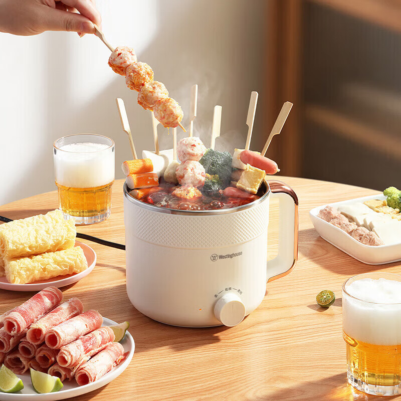 西屋(WESTINGHOUSE) 多功能电煮锅 上蒸下煮多用途1.5L WZG12L13高清大图