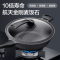 新丰腾麦饭石不粘锅炒锅无油烟平底锅炒菜锅家用多功能电磁炉燃气灶适用F1001炒锅32cm抗菌微压款(酒红)