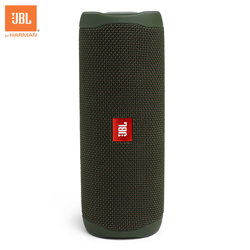 JBL FLIP5 音乐万花筒五代 便携式蓝牙音箱 低音炮 防水设计 支持多台串联 户外音箱 迷你小音响 绿色