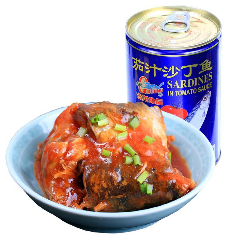 厦特产茄汁沙丁鱼罐头425g*5罐拌饭即食下饭菜海鲜罐头食品