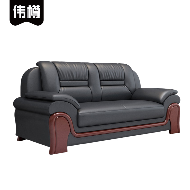 伟樽办公沙发双人位173*85*92cm张高清大图