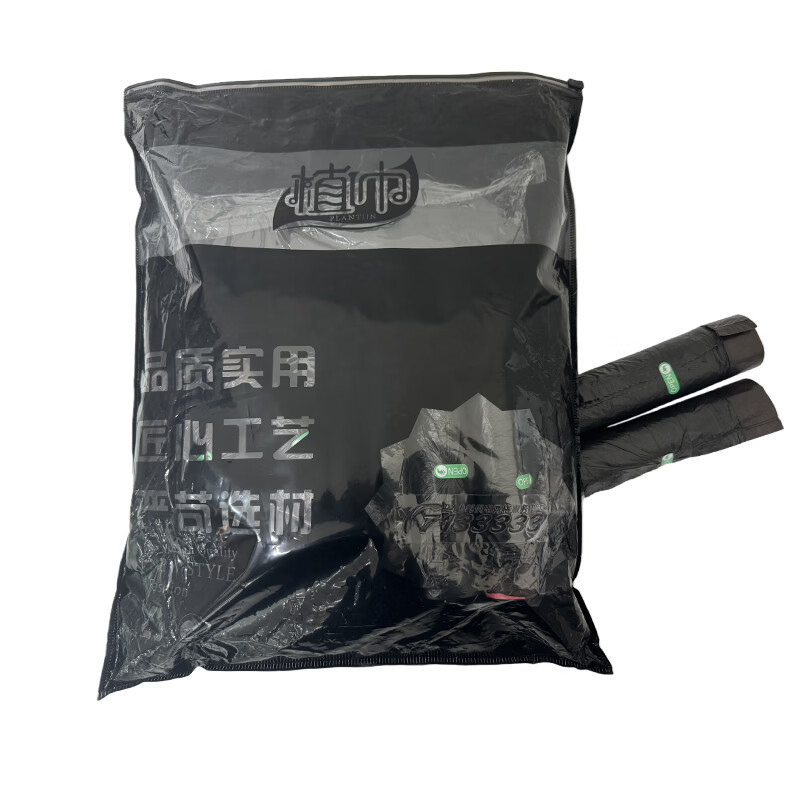 植巾 L230 45*50cm 抽绳款垃圾袋 165个/包 (单位:包) 黑色高清大图