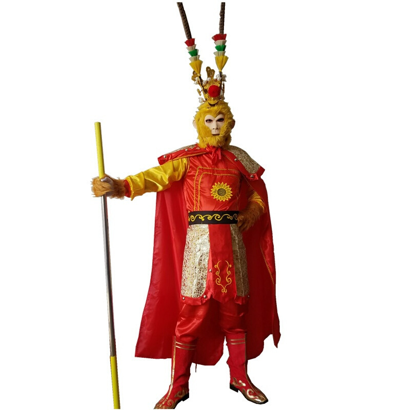 迪鲁奥(diluao)孙悟空服装齐天大圣衣服美猴王演出服西游记表演服儿童