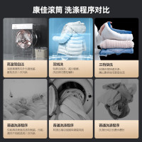 康佳(KONKA)7公斤超薄全自动滚筒洗衣机宿舍租户小型迷你便捷 100%除螨 KG70-T1005