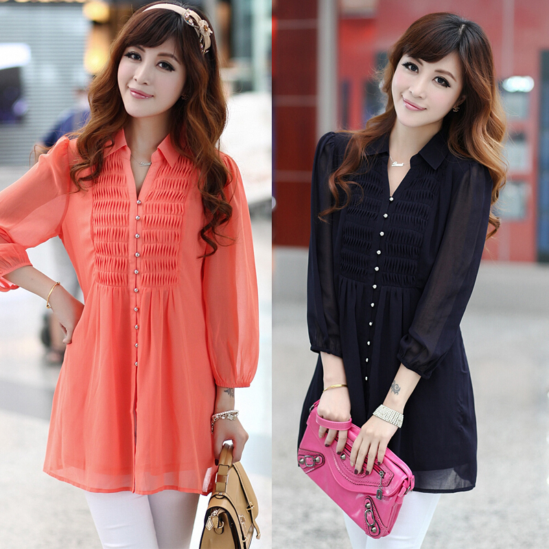 夏季特大码女装胖mm200斤雪纺衫中长款短袖t恤宽松加肥加大码上衣