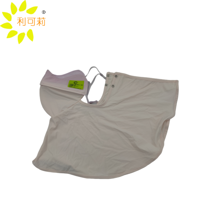 利可莉成人渐变3D一体式防晒面罩 紫色 KZ076-2/个高清大图