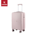 皇冠环保材质8轮万向轮登机箱行李箱拉杆箱C-H2030H新 玫瑰粉 拉链 20英寸 可登机