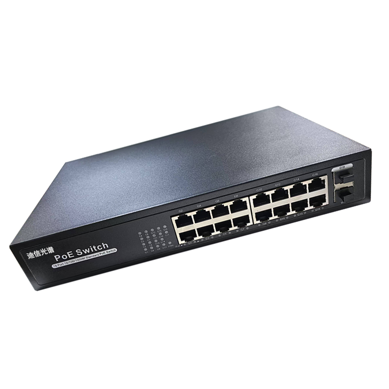 迪信光谱 2光16全千兆POE交换机 OYD-S2216-2F-POE 台高清大图