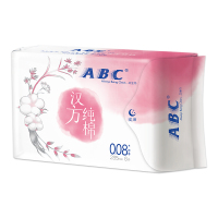 [ABC旗舰店]ABC夜用0.08特薄汉方纯棉卫生巾285mm*6片