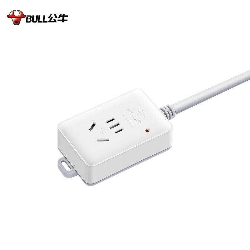公牛(BULL)GN-103D 大功率16A空调插座 拖线板 1位无控 全长3米 送10A头