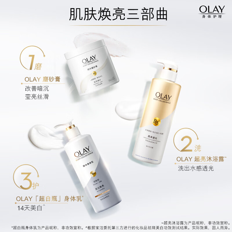 OLAY-精华沐浴露亮泽透光500g高清大图