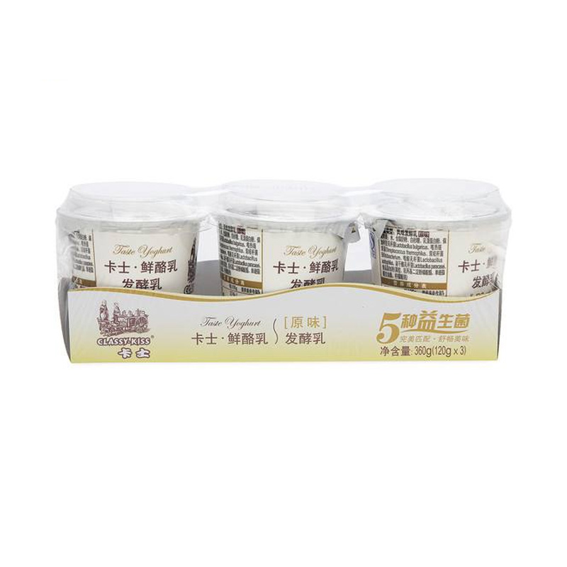 卡士鲜酪乳发酵乳原味120g3