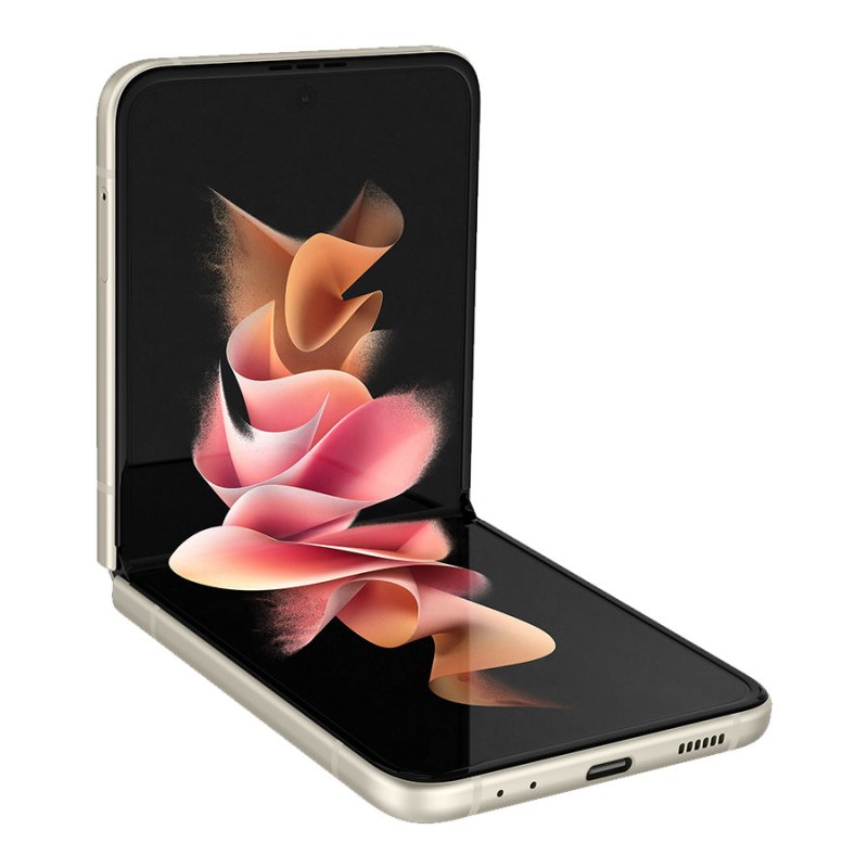 [简体中文]三星SAMSUNG Galaxy Z Flip3 5G全网通 8+256GB 折叠屏手机 支持移动联通电信 港澳台版 月光香槟 金