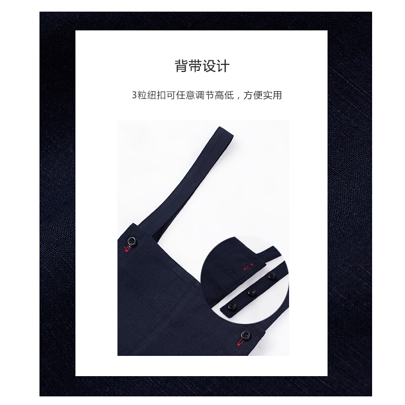 棉麻背带裤宽松亚麻棉2018连体韩版阔九分休闲带藏青
