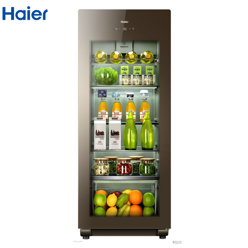 海尔(Haier)LC-167J 167升 高端冰吧 母婴冰箱 冷藏柜 客厅冰箱 茶叶柜 展示柜 红酒柜 饮料柜 雪茄柜