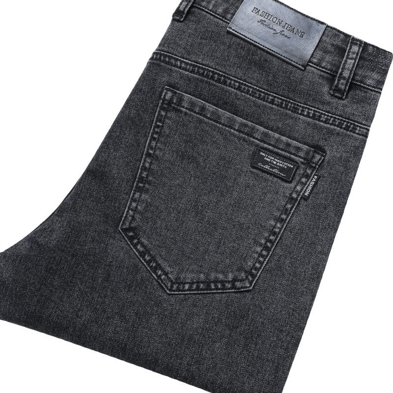 啄木鸟牛仔裤男夏季薄款冰丝高端修身直筒男裤2025新款休闲长牛裤高清大图