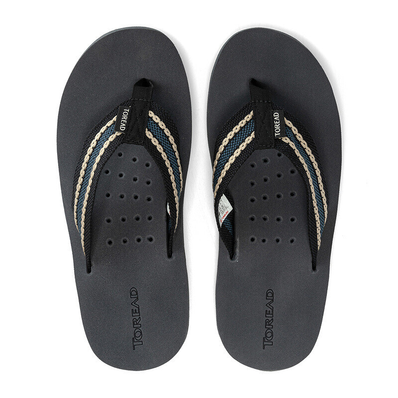 TOREAD探路者织带拖鞋男春夏人字拖户外男式舒适耐磨时尚耐穿旅行出游沙滩凉拖鞋