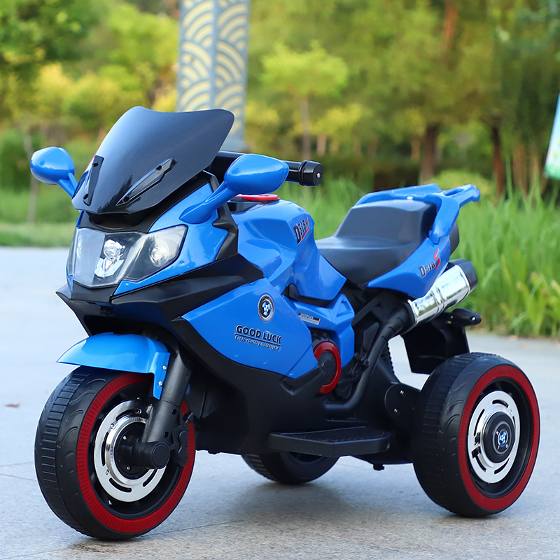 儿童电动车摩托车男孩充电三轮车宝宝可坐玩具车遥控双驱动电瓶车