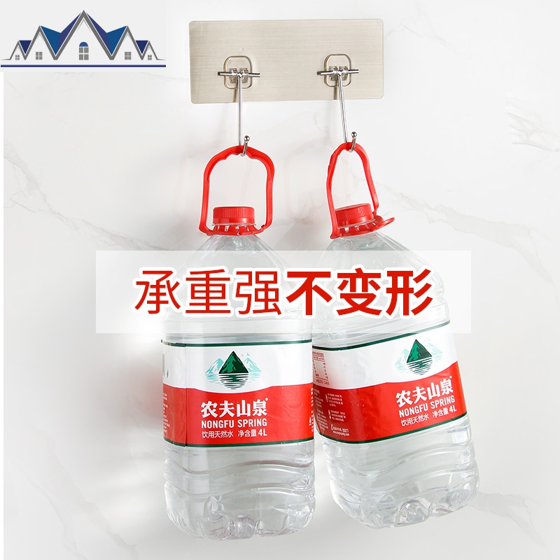 304不锈钢大锅盖架壁挂式免打孔厨房置物架家用免钉挂墙超大锅架 三维工匠高清大图