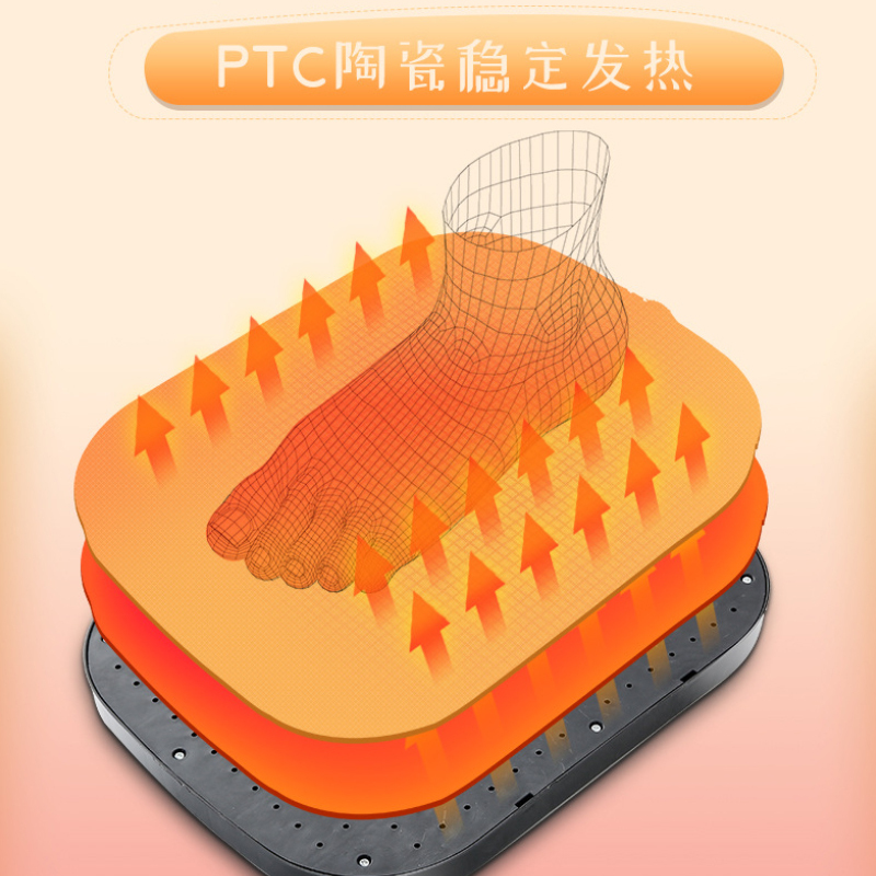壹志电热暖脚宝家用插电暖脚器捂脚保暖足调温可拆洗毛绒加热暖脚垫办公室电暖鞋男女学生卡通取暖冬季烤脚发热鞋垫 嘻哈猴高清大图