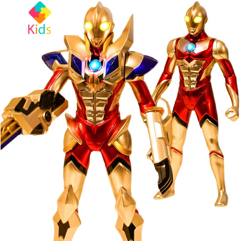 奥特曼玩具儿童可动变形人偶模型套装武器手办男孩生日礼物真智力变形