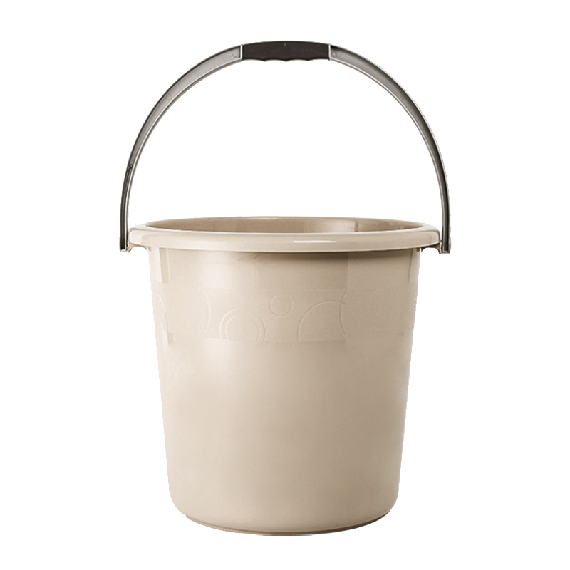 奇桄烁水桶+水瓢杏色小号组高清大图