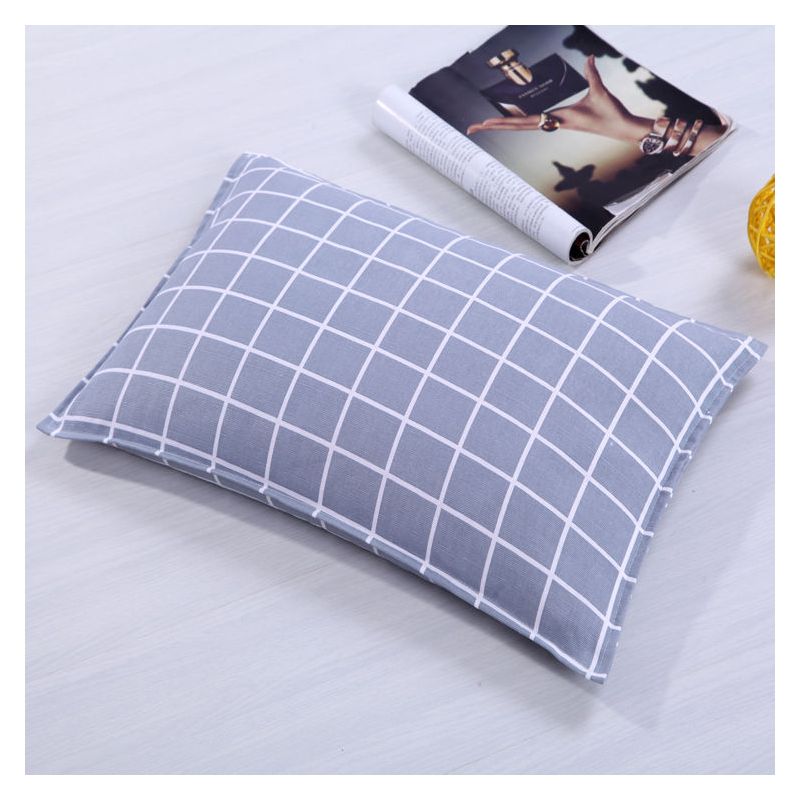 老粗布荞麦壳枕头印花粗布枕护颈枕头宝宝枕学生枕头荞麦皮枕芯